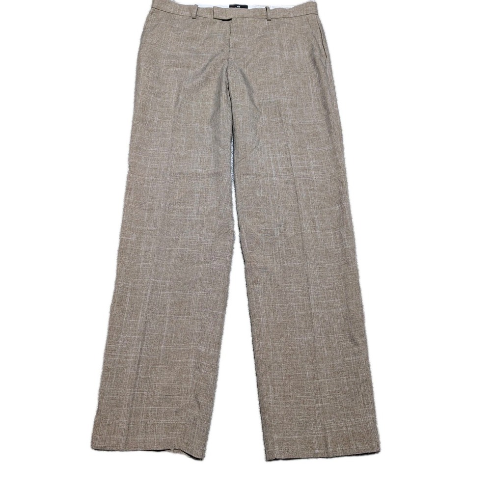 H And M Regular‎ Fit Coupe Standard Pants Beige Size 34 NWT